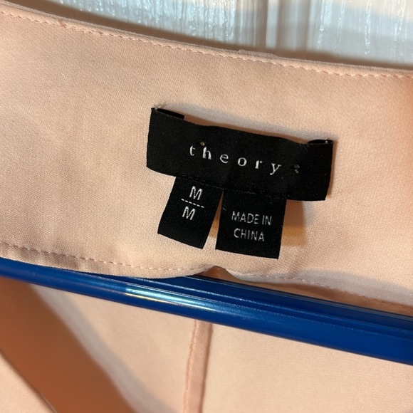 Size small theory, silk peach coloured blouse - Picture 3 of 7